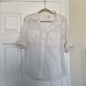 J.Crew Botton Down Cotton Shirt, Size M